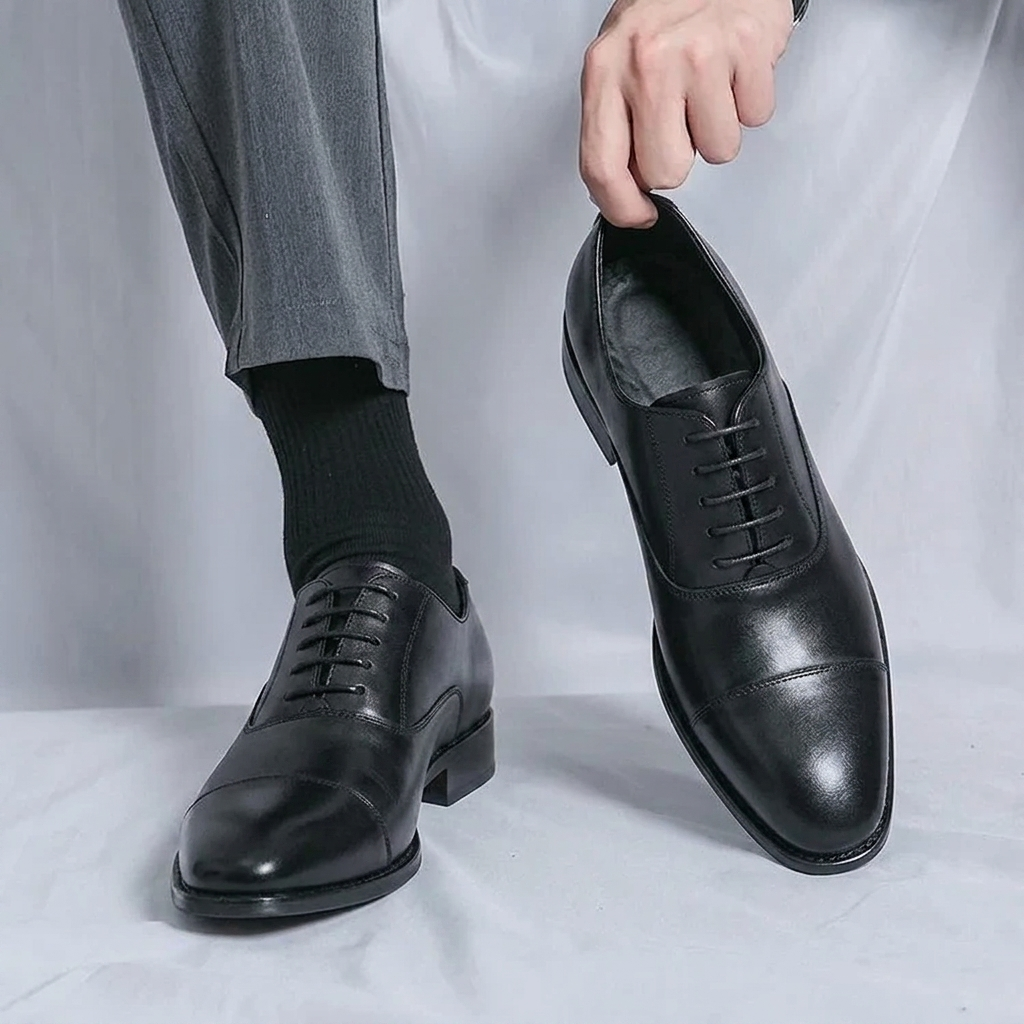 Chaussures Oxford en Cuir veritable