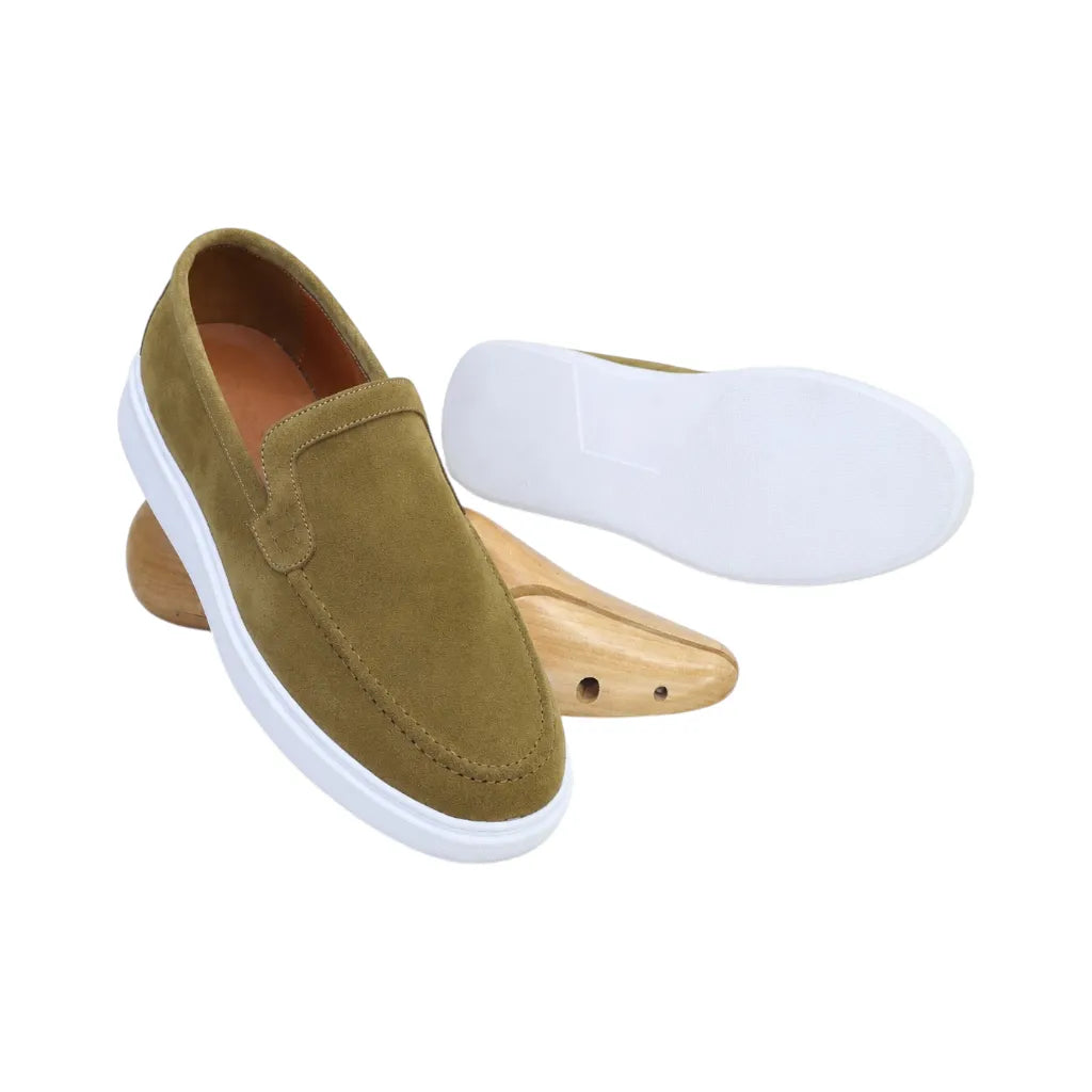 Mocassin Lwizano en Daim Beige