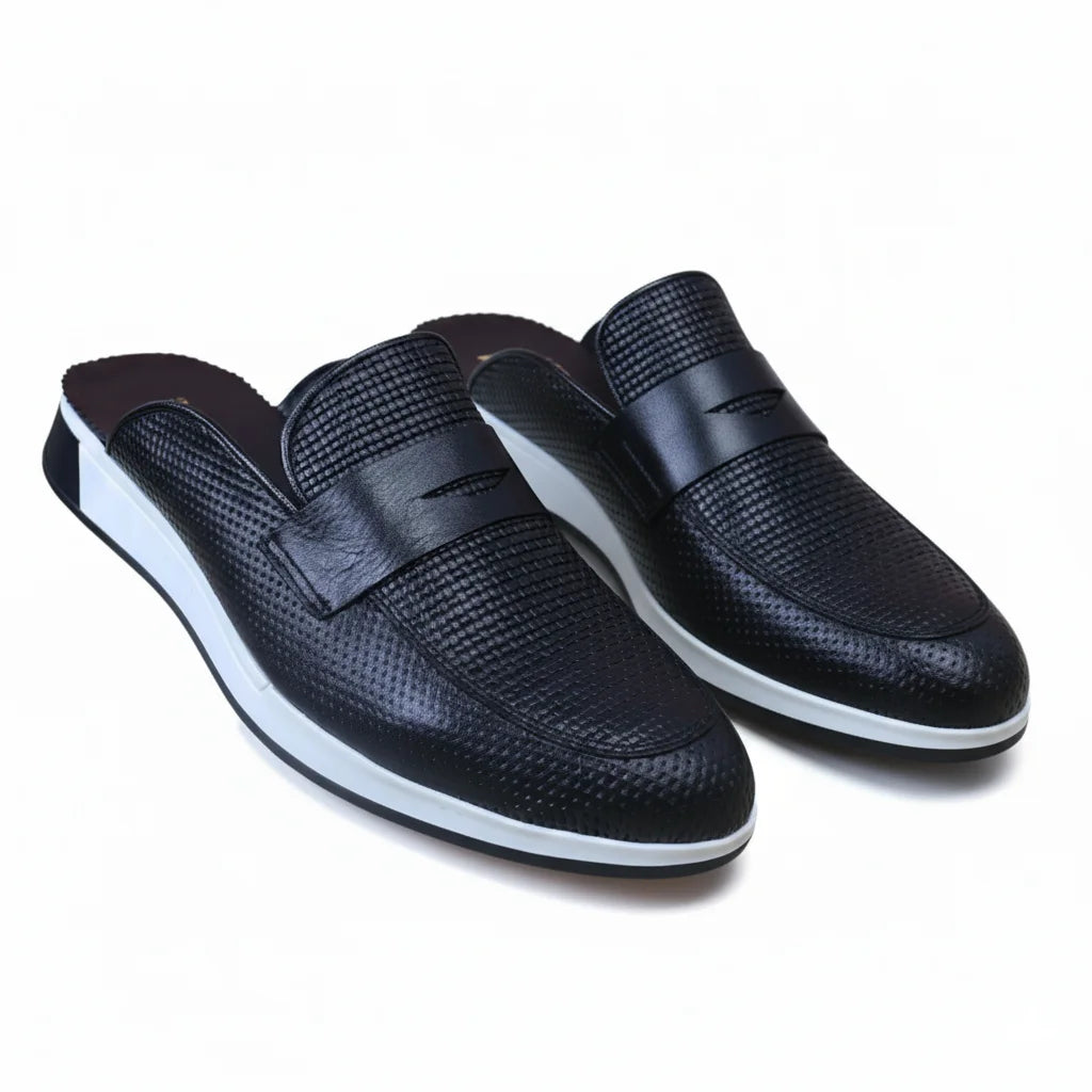 Sabot LW Noir en cuir véritable