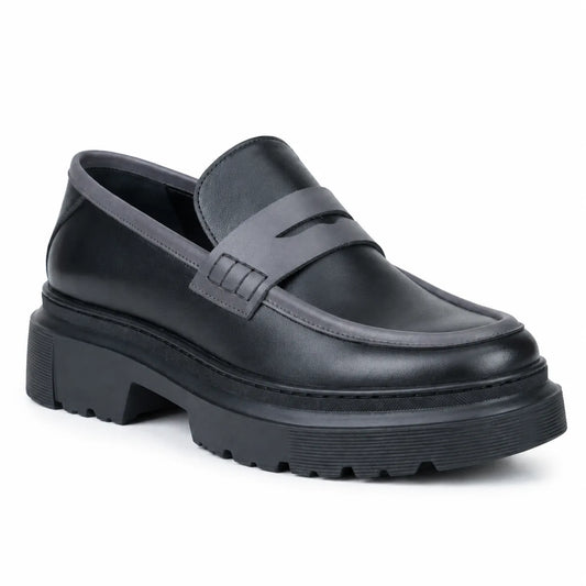 Black Royal - Mocassin Penny en Cuir Premium