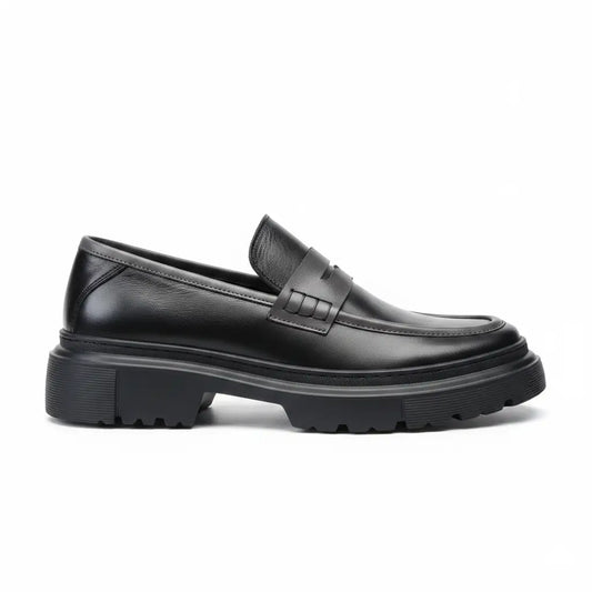 Loafer Atlas noir en cuir premium