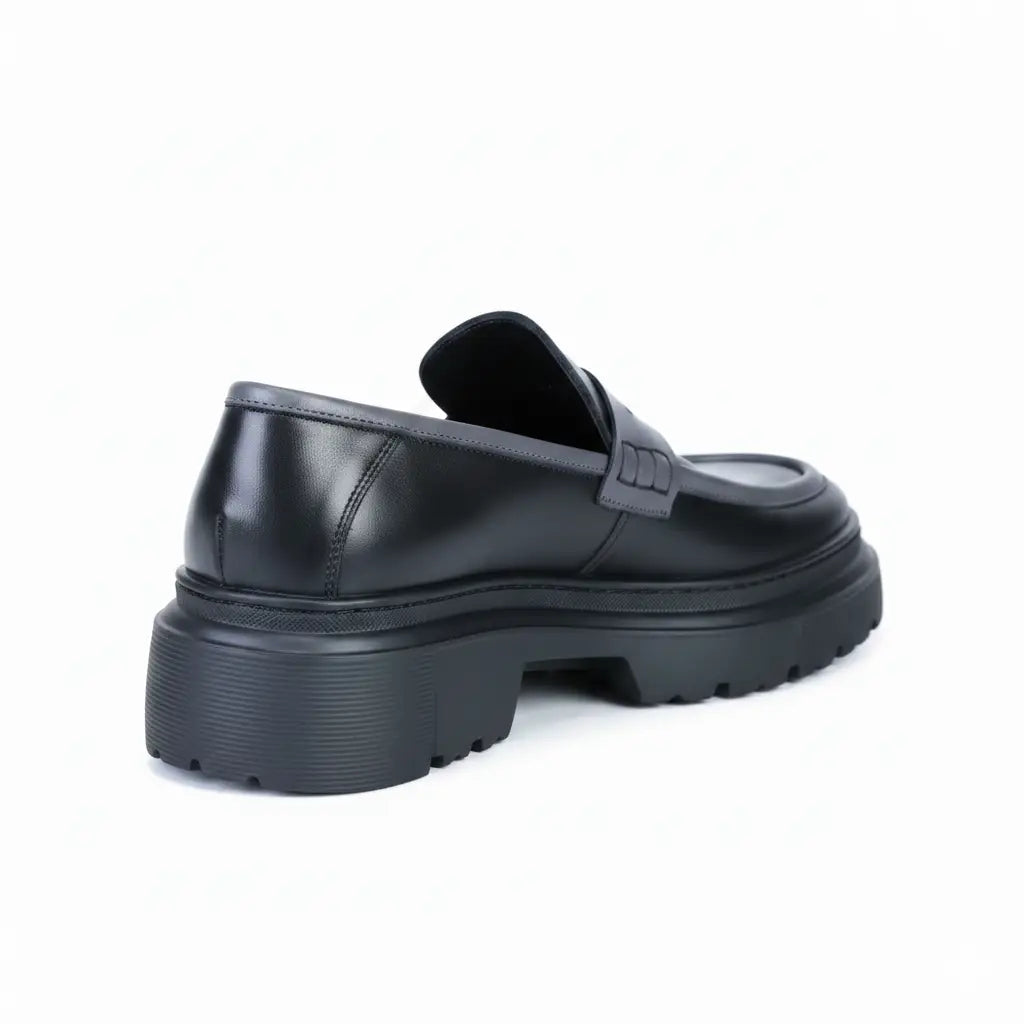 Loafer Atlas noir en cuir premium