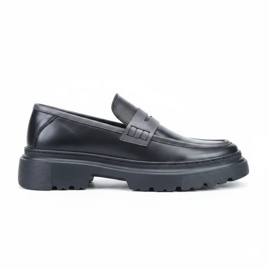 Loafer Atlas noir en cuir premium
