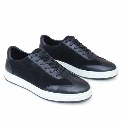 Lwizano Nero – Sneaker en Cuir Premium Noir pour Homme