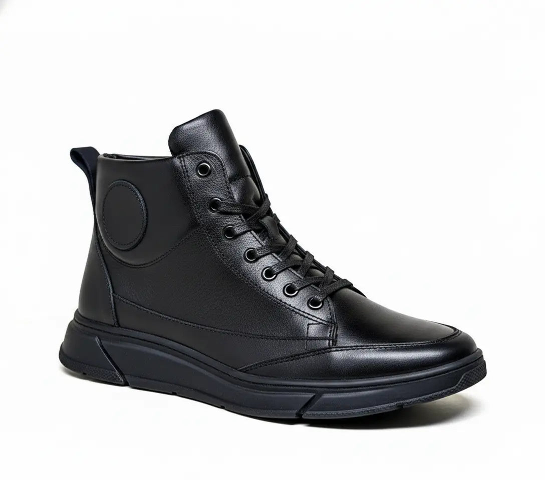 Bottine Imperia Noir en Véritable Cuir