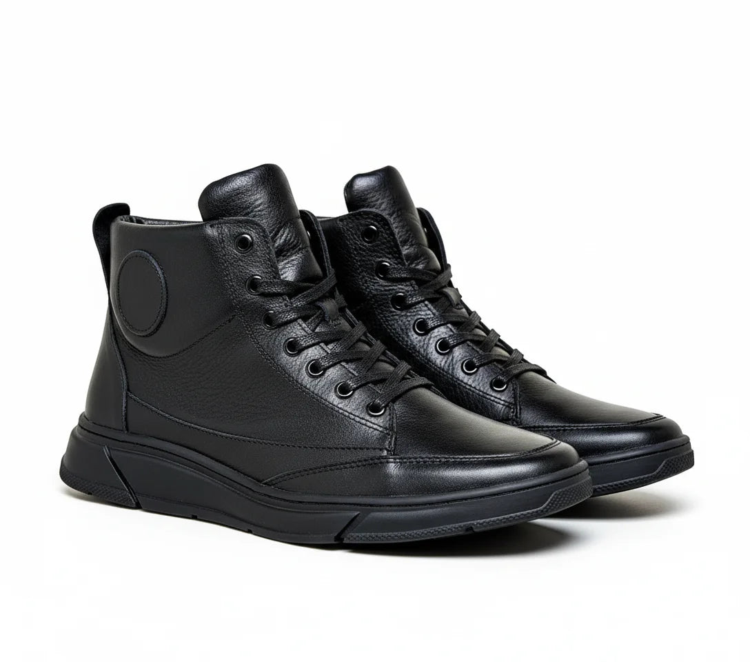 Bottine Imperia Noir en Véritable Cuir