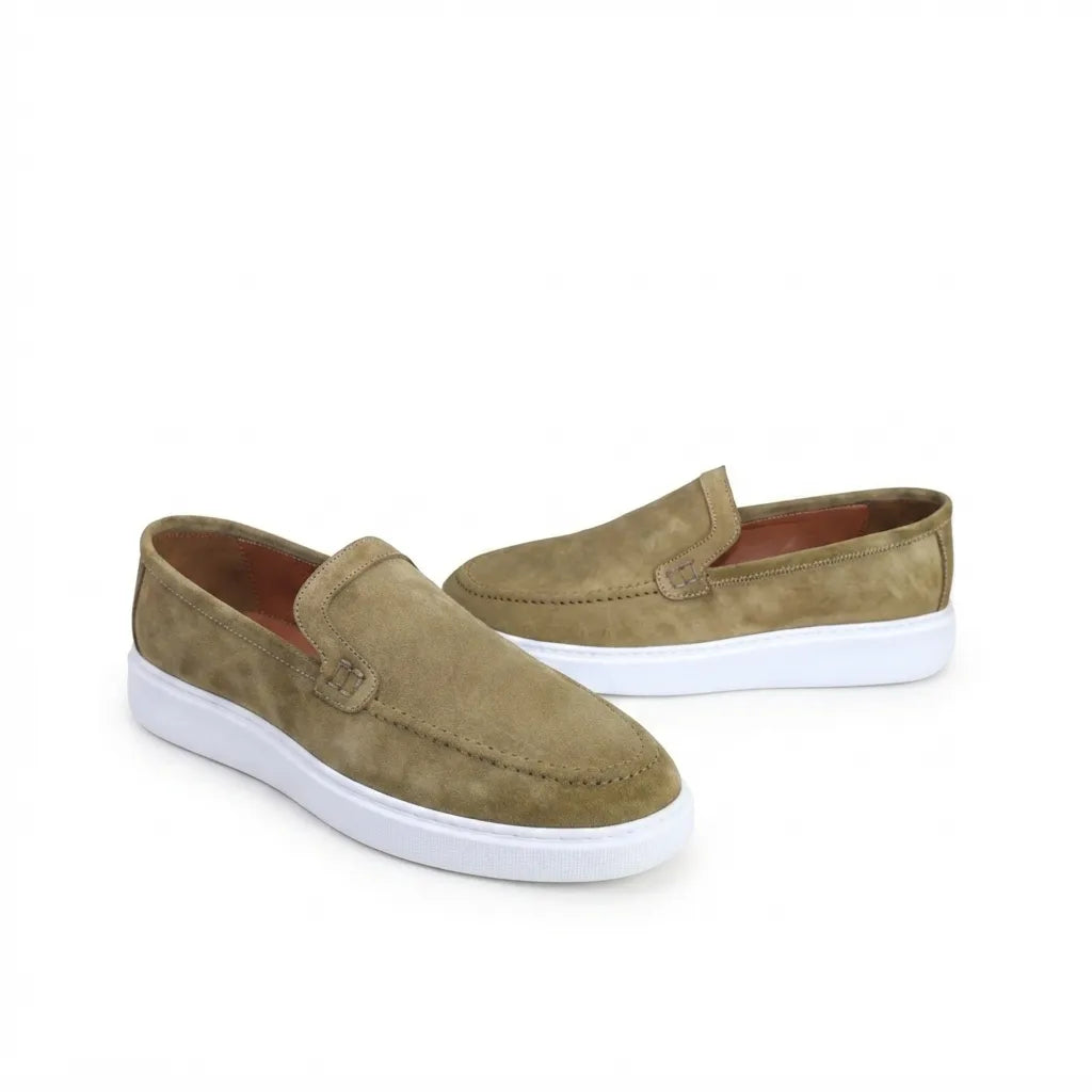 Mocassin Lwizano en Daim Beige