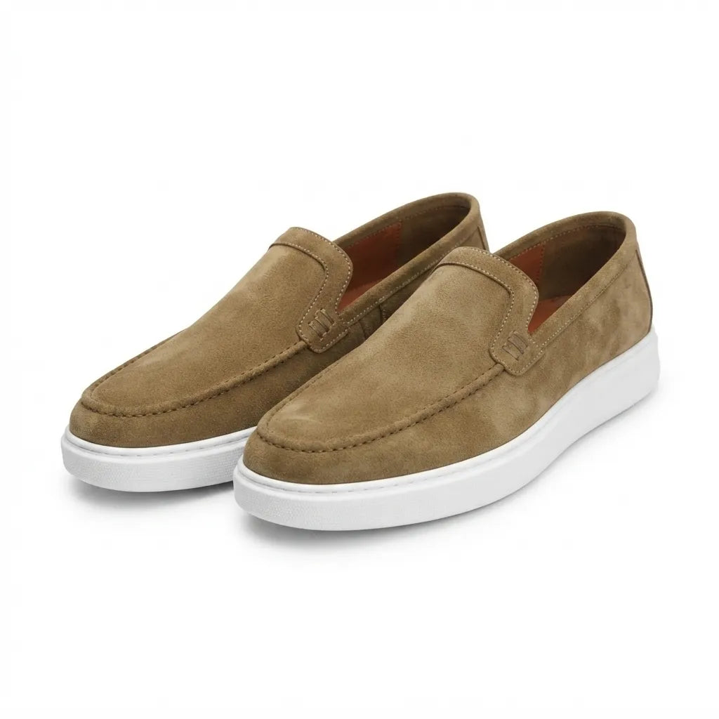 Mocassin Lwizano en Daim Beige
