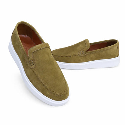 Mocassin Lwizano en Daim Beige