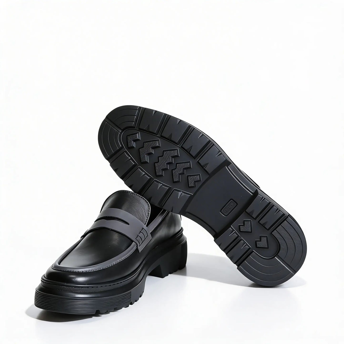 Loafer Atlas noir en cuir premium