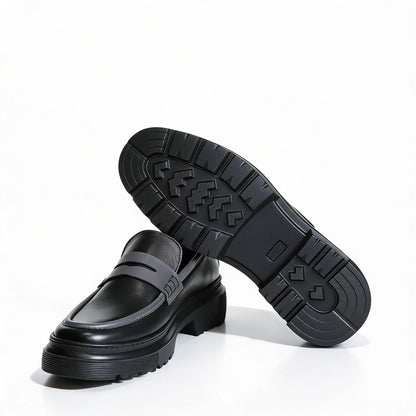 Loafer Atlas noir en cuir premium