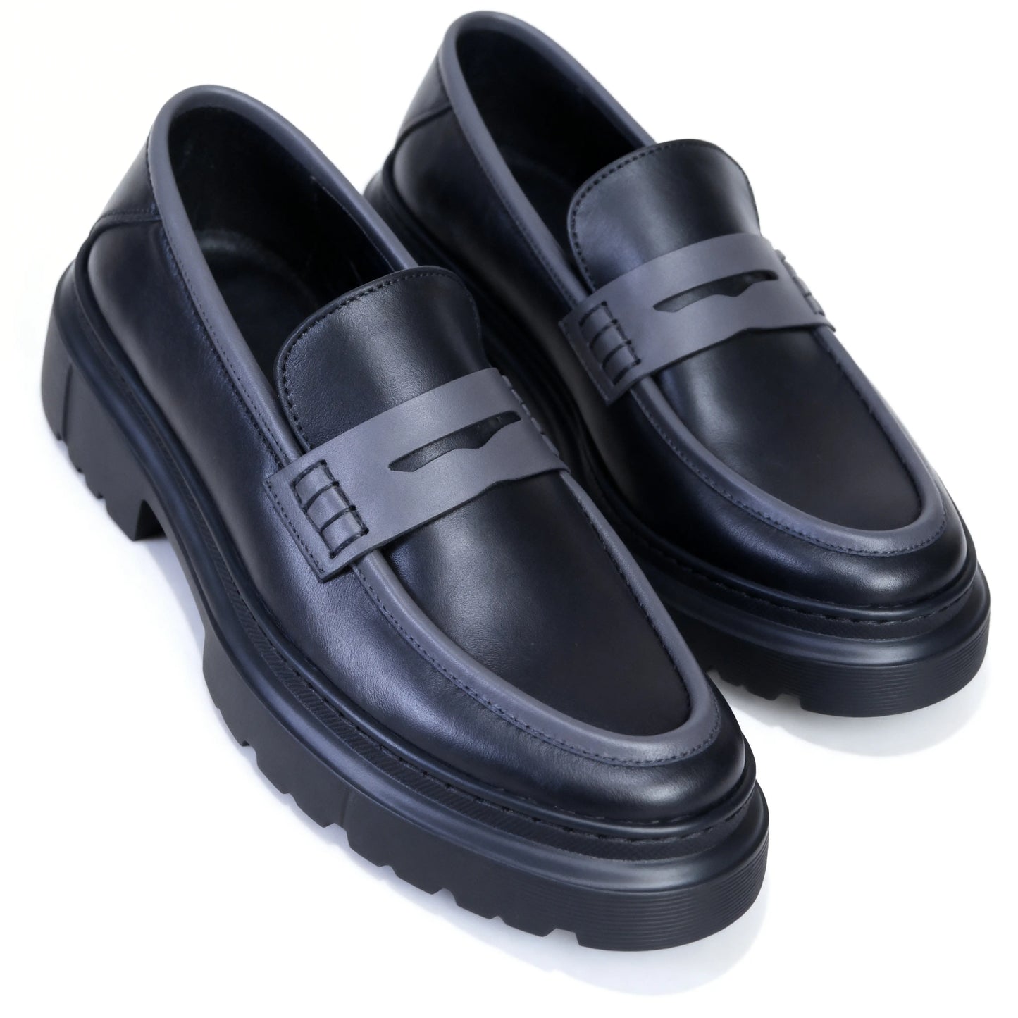 Loafer Atlas noir en cuir premium