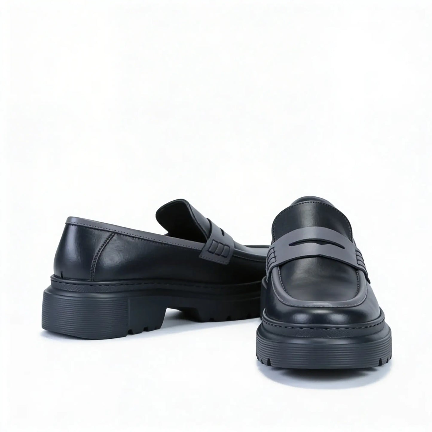 Loafer Atlas noir en cuir premium