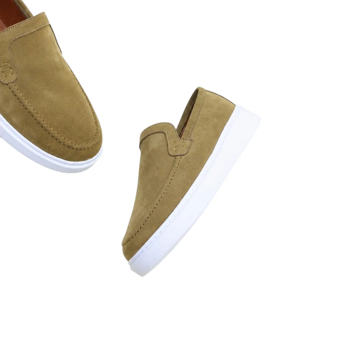 Mocassin Lwizano en Daim Beige