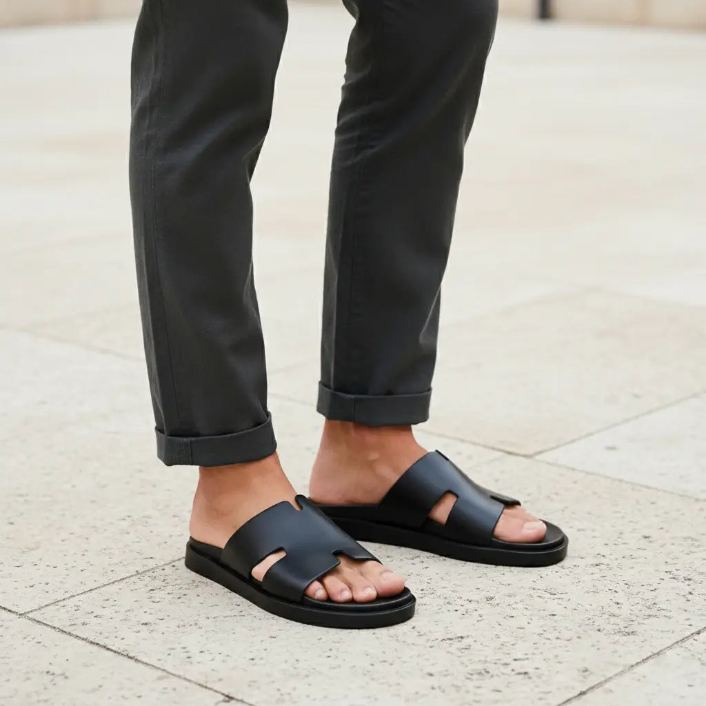 Sandal LW 01 en cuir véritable