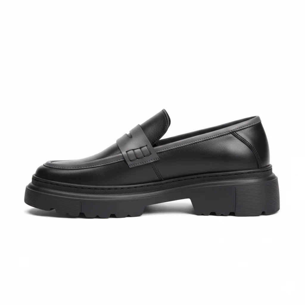 Loafer Atlas noir en cuir premium