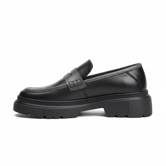 Loafer Atlas noir en cuir premium