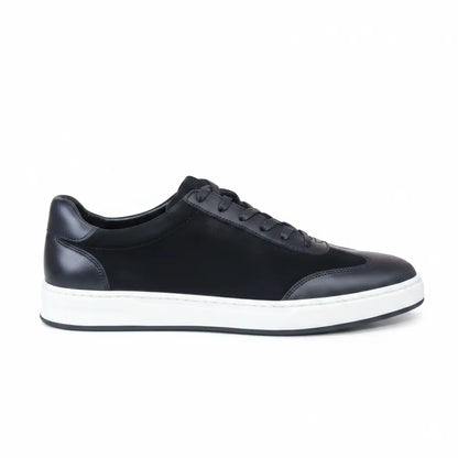 Lwizano Nero – Sneaker en Cuir Premium Noir pour Homme