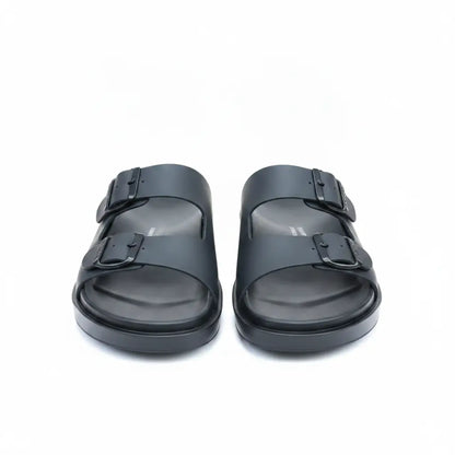 Nero Prestige– Sandales Premium en Cuir Véritable