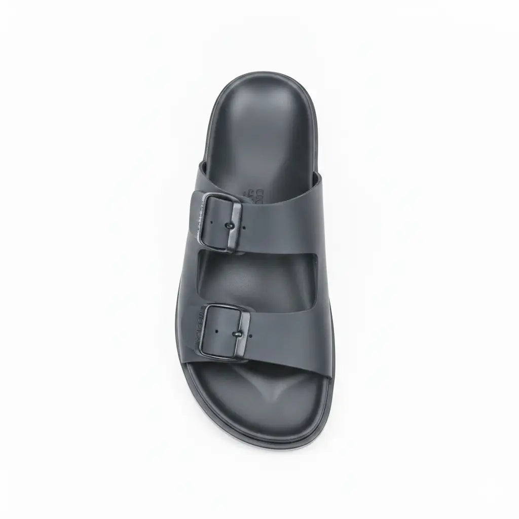 Nero Prestige– Sandales Premium en Cuir Véritable