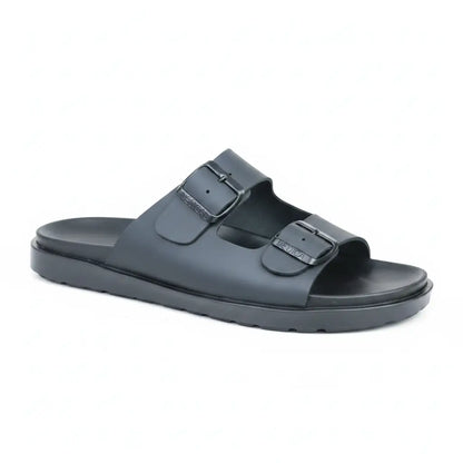 Nero Prestige– Sandales Premium en Cuir Véritable